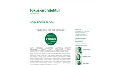 Desktop Screenshot of fokus-architektur.org